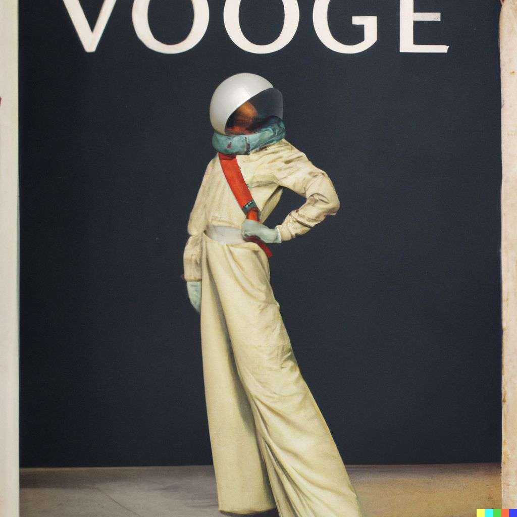 an astronaut, front cover of Vogue, 1930